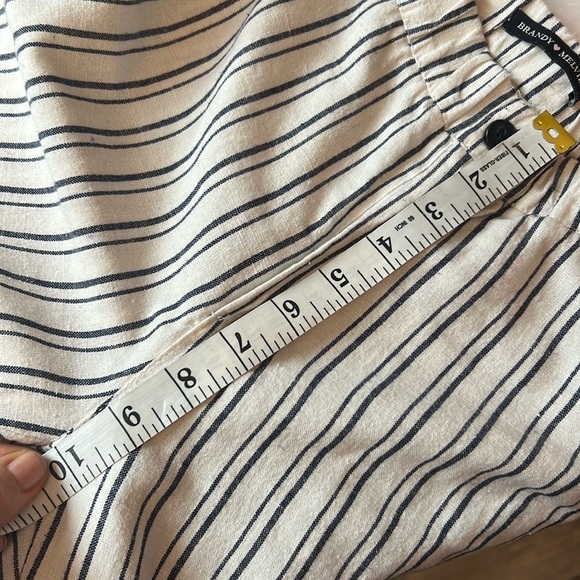 4🛒 $20‼️ Brandy Melville pants Size XS/Small Tiden Pants Stripe blue White - Picture 11 of 15